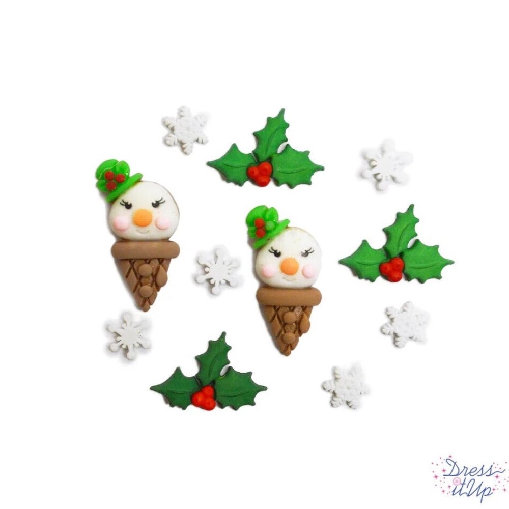 Snow Cones Dress It Up Buttons Jesse James
